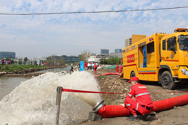 中国安能第二工程局参加上海普陀区“5.12”防灾减灾主题宣传暨自然灾害救援综合演练活动