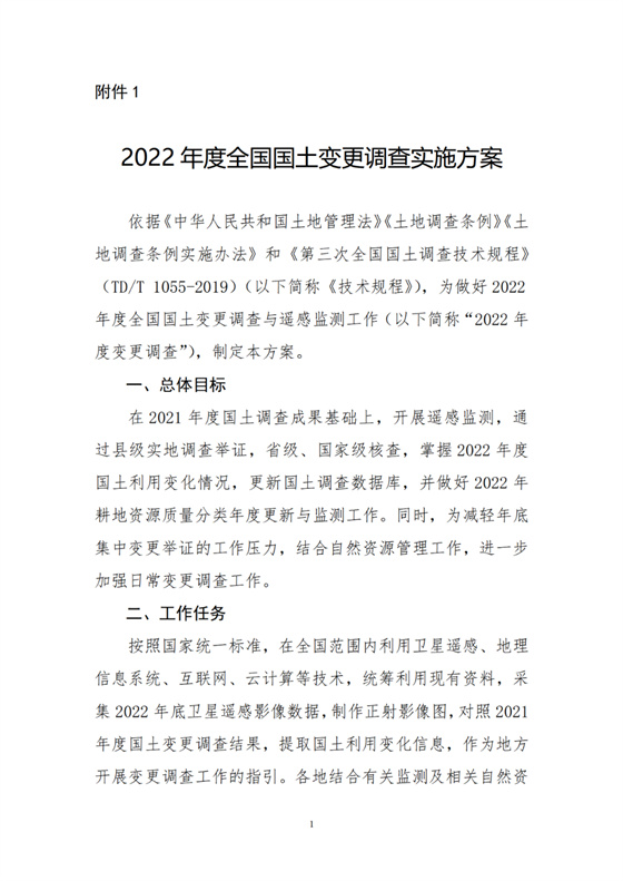 自然资源部：启动2022年全国国土变更调查，梳理占用耕地情况