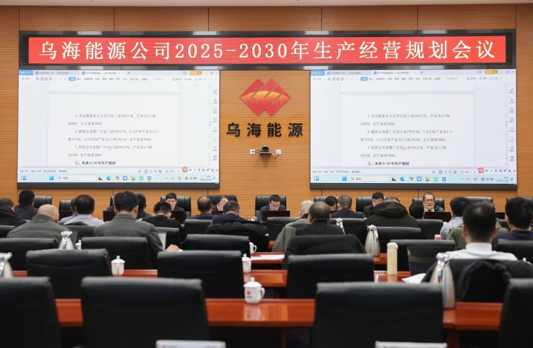 乌海能源公司召开2025-2030年生产经营规划会